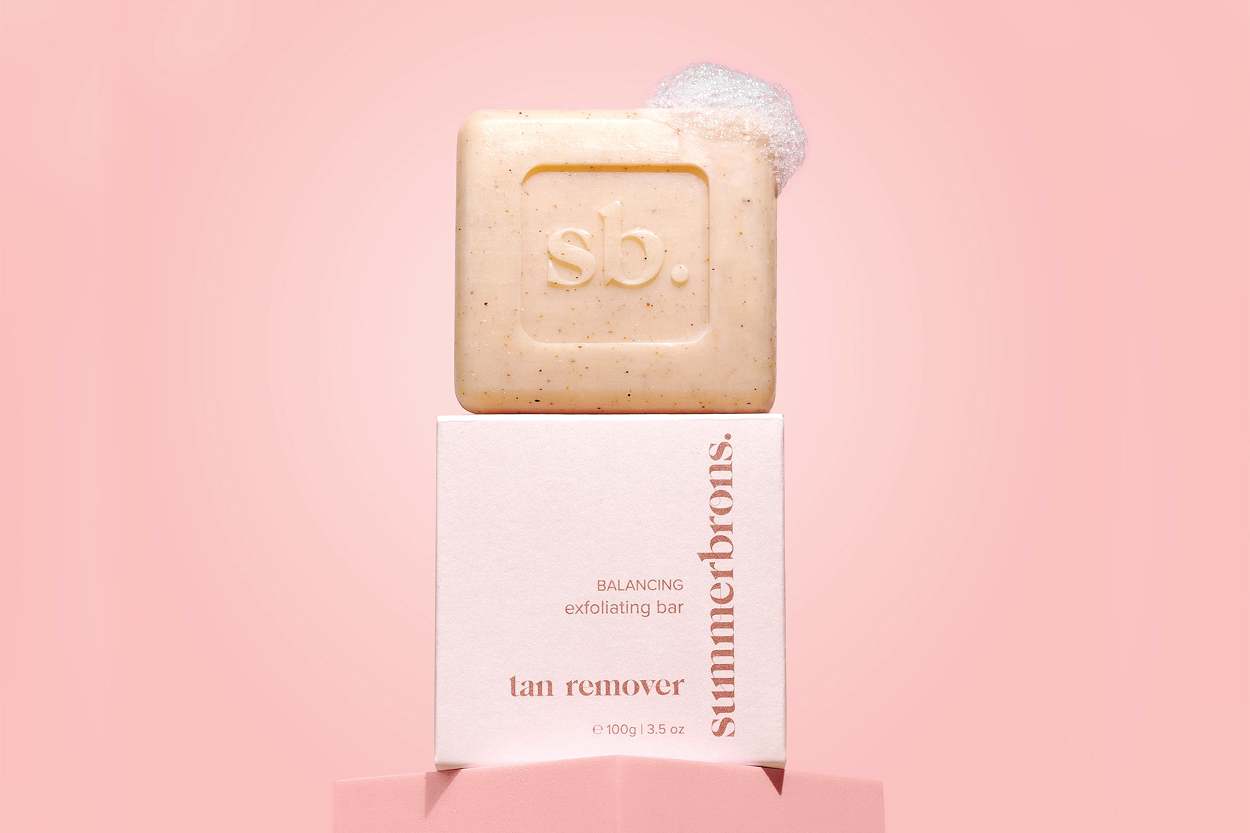 All about summerbrons. balancing Tan Remover exfoliating bar